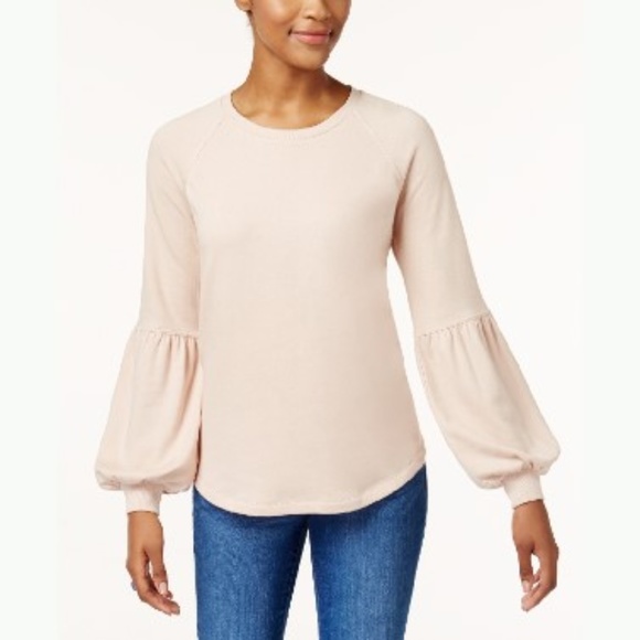 Style & Co. Tops - Style & Co Bishop-Sleeve Sweatshirt